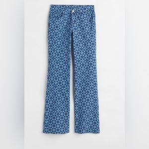 H&M flower flare denim nwt